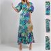 Women's Slim Fit Printed Pleated Long Skirt Spring Fashion Casual Dress American Style Thin Suitable For Summer_ecoleips.com