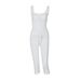 Women's Clothing Summer Set Sexy Strapped Tank Top And Slim Fit Solid Color Shorts Wholesale Clothing Spring/Autumn_ecoleips.com