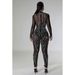 C6788 Cross-Border . European And American Fashion Women's Solid Color Mesh Rhinestone Sleeve Long Pants_ecoleips.com