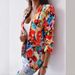 Women's Clothing American Style Printed Blazer Casual Spring Outerwear Long Sleeve Elegant Fashion Slim Fit Coffee Dark Blue Black_ecoleips.com