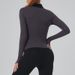 New Fitness Clothes Slim Yoga Clothes Jacket Sports Jacket Women's Yoga Clothes Long Sleeved Top Stand Collar Zipper_ecoleips.com