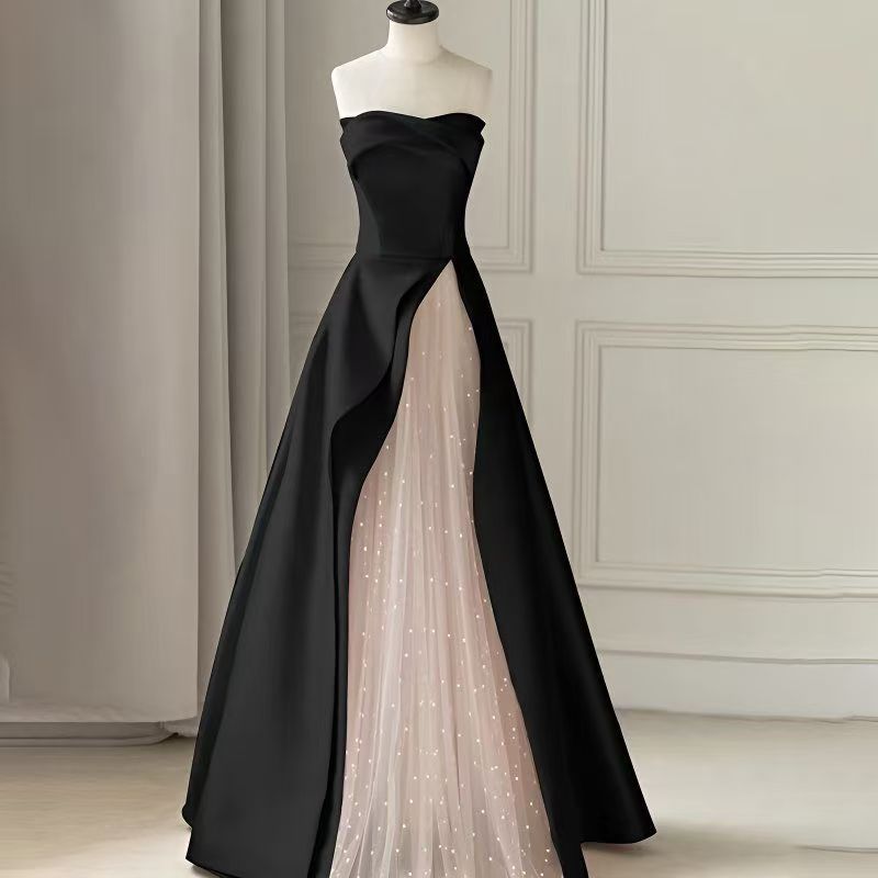 Satin Lightweight Strapless Wedding Dress 2026 New Arrival Engagement Gown Heavy Duty Mermaid Skirt for Bride's Toasting_ecoleips.com