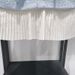 Women's Clothing Early Spring Fashion Sky Blue Tweed Waist Patchwork Pleated Hem Round Neck Dress 24941_ecoleips.com