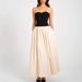 2025 Summer New European And American Fashion Color-Block Strapless Sleeveless Dress Women's Apparel Cross-Border_ecoleips.com