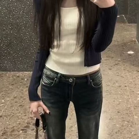 Trendy Fashion For Women - New Spring Autumn Long Sleeve Knit Cardigan And Slim-Fit Camisole Two-Piece Set_ecoleips.com