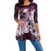 Women's Fashion Round Neck T-Shirt Printed Top For Autumn Winter Style_ecoleips.com