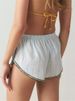 Women Fairycore Striped Lounge Shorts Elastic Waist Loose Wide Leg Sleep Bottoms Summer Casual Pajama Shorts Kawaii Homewear_ecoleips.com