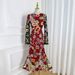 Women's Clothing Colorful Embroidery Handmade Three Dimensional Flower Slim Fishtail Skirt Temperament Dress_ecoleips.com