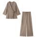 K Women's Kimono Cross Coat Fashion Pants Set_ecoleips.com