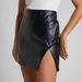 Women's Clothing High Waist Zipper Hip Skirt Leather Skirt Slit Versatile Skirt Spot_ecoleips.com