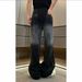 Ombre Rhinestone Jeans – High-Waisted Wide Leg Pants With Gradient Wash (S-2XL, Non-Stretch Cotton)_ecoleips.com