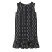 Ruffled Polka Dot Dress For Women, Sleeveless, Round Neck, Loose Hem, New_ecoleips.com