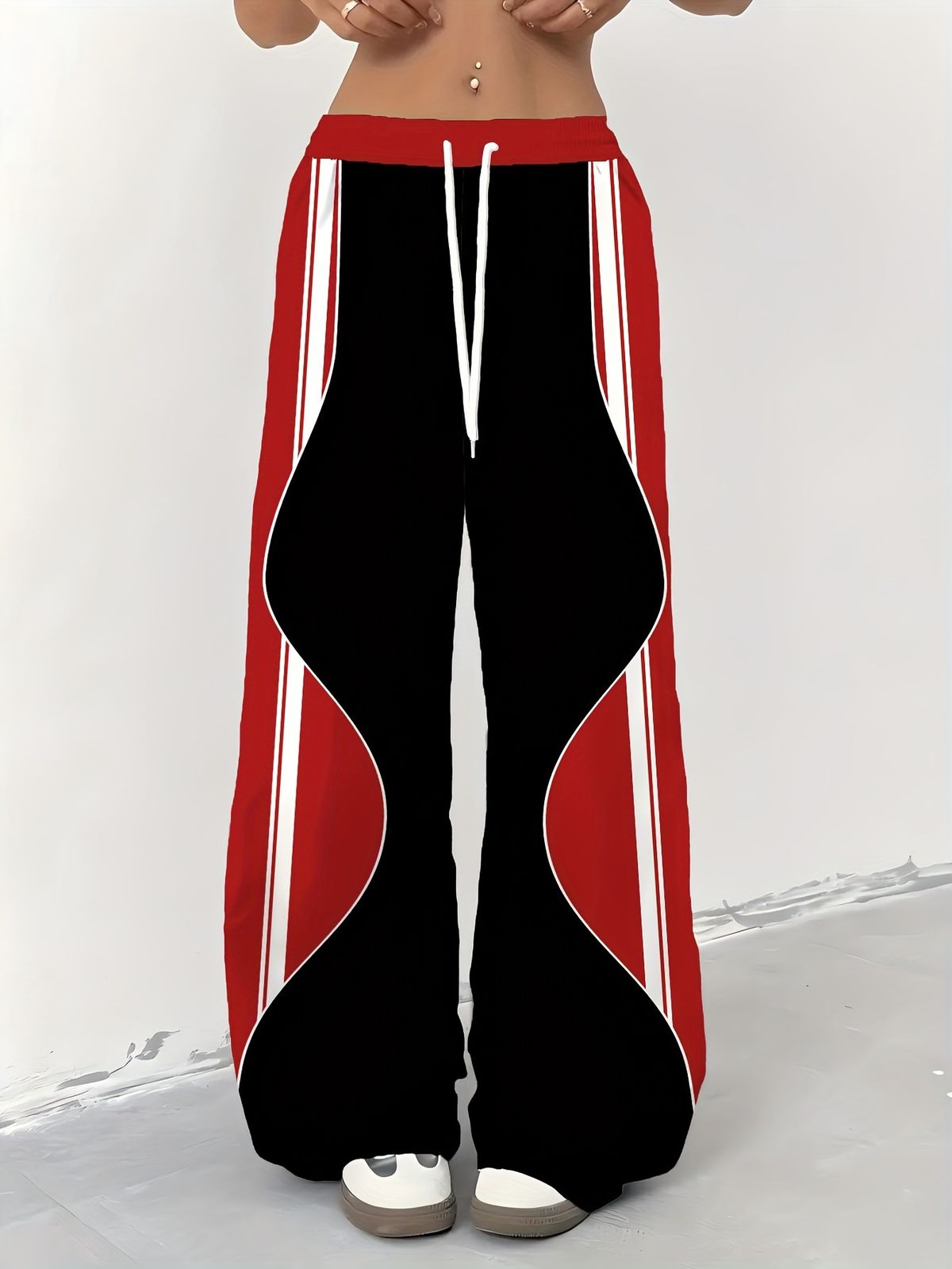 Women's Casual Plaid Trousers Straight Line Simple Fashion Bottoms_ecoleips.com