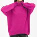 High Neck Chunky Knit Sweater – Oversized Turtleneck Pullover (Black, Beige, Blue, Green, Khaki, Orange, Pink, One Size)_ecoleips.com