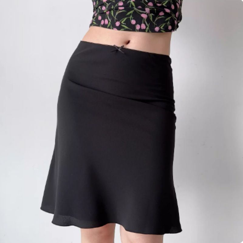 Verve 2025 Women's New Style Handmade White Draped Midi Summer Mid-Waist Slim Fit Fishtail A-Line Short Skirt_ecoleips.com