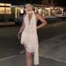 Elegant French Style Backless Dress for Women Spring New Style Flattering Neck Ribbon Wholesale Available_ecoleips.com