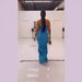 Women's Clothing Washed Denim Jumpsuit Dress Waist Tube Top Sexy Slit_ecoleips.com