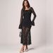 Elegant Lace Bodycon Midi Dress Long Sleeve Slim Fit Office Party Evening Gown for Women Sexy Elegant Slim Fit Midi Dress_ecoleips.com