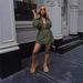 Women's Clothing Trench Coat Mid-Length Casual Workwear Dress With Drawstring Waist For Spring Autumn_ecoleips.com