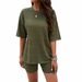DiYun European And American Women's Clothing 2024 Spring/Summer Foreign Trade Casual Solid Color_ecoleips.com