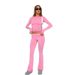 Women's Clothing Women's Slim Fit Low Waist Flared Pants Solid Color Comfortable Fashion European American Style_ecoleips.com