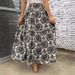 2025 New Spring And Summer Women's Skirt Comfortable Casual Beach Print Skirt_ecoleips.com