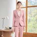 Elegant Navy Blue Suit for Women Petite New Style for Spring And Autumn Suitable for Teachers Banks Hotels Work Uniforms_ecoleips.com