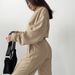 Cozy Fleece Hoodie & Jogger Set - Oversized Batwing Sleeve Loungewear (Black/White/Khaki/Gray) Fashion Trends_ecoleips.com