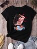 European And American Cross-border Foreign Trade Wholesale Fashion Urban Girl Round-neck Plus-size Short-sleeve T-shirt_ecoleips.com