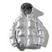 Shiny Padded Hooded Coat - Loose Fit Winter Jacket For Men & Women - Warm Polyester Puffer Coat In Silver, Black, Gold, Navy Blue (S-5XL)_ecoleips.com