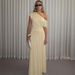 European And American Best-Selling Women's Clothing 2026 Spring New Fashion Sexy Asymmetrical Collar Pleated Irregular_ecoleips.com