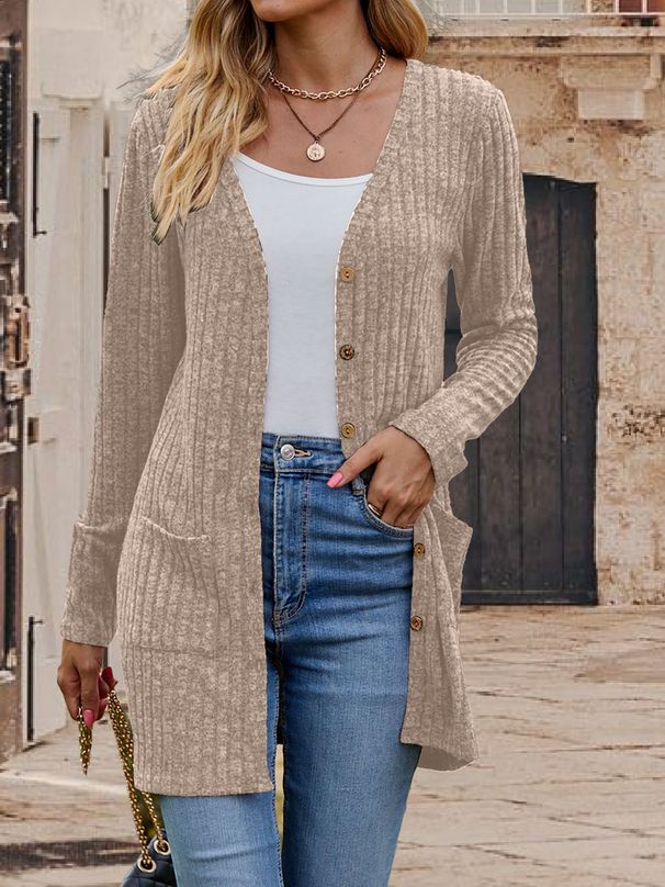 Women's Knitted Cardigan Coat Fashionable Autumn Winter Top European American Style New Hot Selling 2025_ecoleips.com