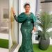 European And American Cross-border Foreign Trade Women's Plus-size Party Evening Dress, African Sequin_ecoleips.com