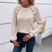 In-stock 2024 Autumn/Winter European American Style Lace Patchwork Raglan Sleeve Women's T-shirt, Fashionable Versatile,_ecoleips.com