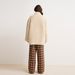 Aria Basics 2025 Autumn/Winter Women's Loose-Fit Lamb Wool With Horn Buttons, Sheepskin Fur Coat_ecoleips.com