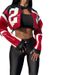 Women's Faux Leather Biker Jacket – Slim-Fit Color-Block Embroidery Jacket (S-XL, 5 Colors)_ecoleips.com