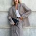 European American Style 2026 Spring Autumn New Fashion High-end Women's Outfit, Back-slit Skirt And Striped Blazer_ecoleips.com