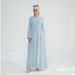 Loriya Dubai Turkish Solid Color Waist Robe_ecoleips.com