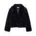 Luxury Faux Fur Coat – Plush Short Jacket With Shawl Collar (XS-L) | Winter Lazy Chic & Office-Ready_ecoleips.com