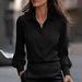 2026 Independent Station European And American Cross-Border Casual Button Lantern Long Sleeve Women's Shirt Hot_ecoleips.com