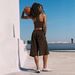 's New Cross-border Casual Camisole Top Cropped Pants Set For Women, Low-waisted, Backless, Versatile And_ecoleips.com