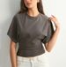 Korean Style Women's Short Sleeve T-Shirt round Neck Pullover Solid Color Loose Fit Versatile Top 2025 New Arrival_ecoleips.com