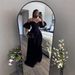 Women's Clothing New Halter Neck Wrap Chest Low Cut Pleated Splicing Lantern Sleeve Irregular Dress_ecoleips.com