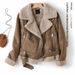 Long-term Spanish Single-layer Thickened Autumn Winter New European And American Suede Fur-lined Warm Motorcycle Jacket_ecoleips.com