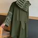 Verve Women's Muslim Clothing Abaya Embroidered Top With Wide-Leg Pants Two-Piece Set_ecoleips.com