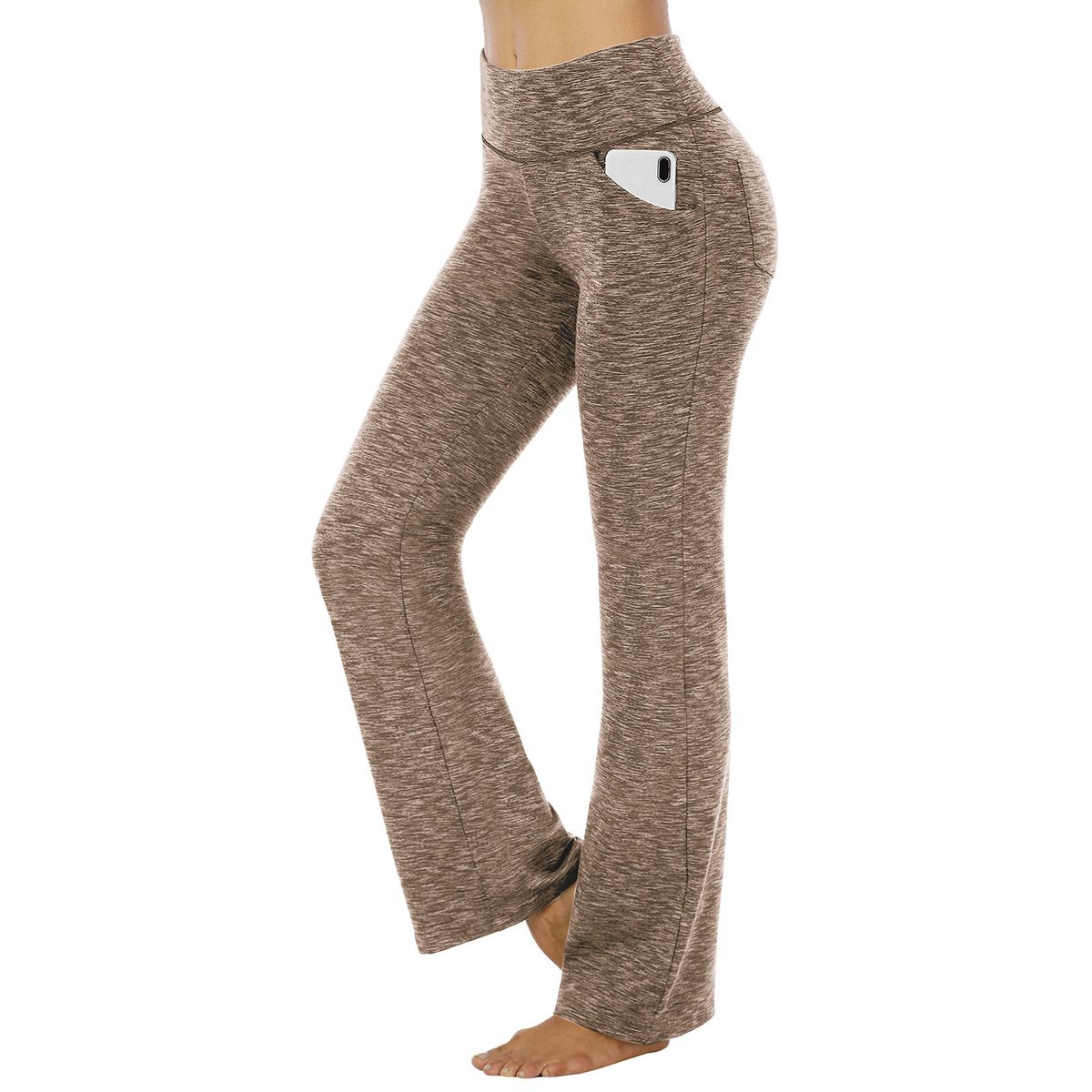 Suitable For All Seasons 2025 New Style Flared Wide-Leg High-Waist Casual Women's Yoga Pants_ecoleips.com