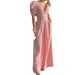 Women's Elegant Short Sleeve Wide Leg Jumpsuit, Tummy Control High Waist Romper For Casual Outings And Vacation Wear_ecoleips.com