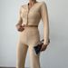 Women’s Clothing Spring Casual Suit Women's Long Sleeve Tight Cardigan Top Comfortable Shorts Home Clothing_ecoleips.com