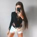 Women's Clothing Slim Fit Long Sleeve Bodysuit Sexy Zipper Top Casual Polyester Jumpsuit_ecoleips.com