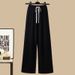 Dopamine For Women 2025 Fall/Winter New Women' Long Sleeve Cardigan Sweathirt + Caual Wide-Leg Pant Two-Piece Set_ecoleips.com